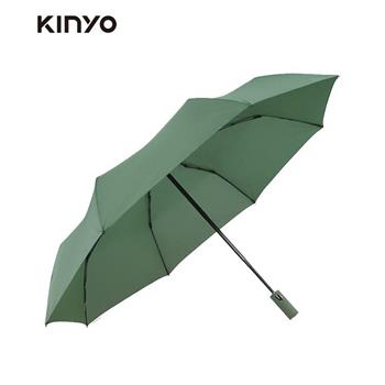 KINYO- KU-9775BU 三折北歐風自動傘 綠【金石堂、博客來熱銷】