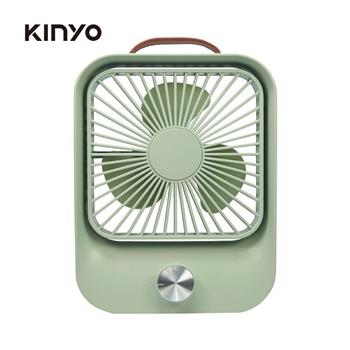 【KINYO】UF-5750G 復古無段式桌扇 綠【金石堂、博客來熱銷】