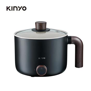 【KINYO】1.2L多功能陶瓷美食鍋 黑 FP-0876BK(2色)【金石堂、博客來熱銷】