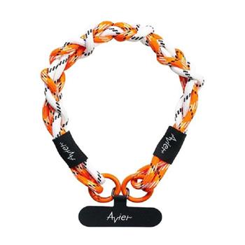 Earth Bracelet 手環 ｜手機掛繩 (白橘)