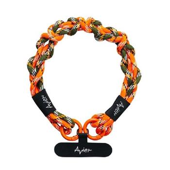 Earth Bracelet 手環 ｜手機掛繩 (橘綠)