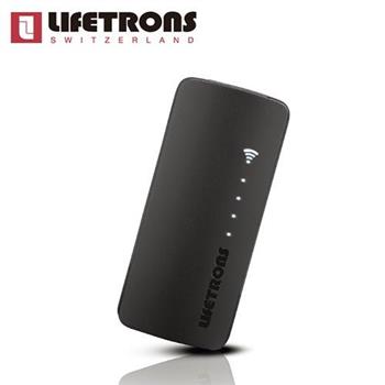 Lifetrons Wi－Fi 無線路由器＋高效能行動電源（5200 mAh）－黑【金石堂、博客來熱銷】