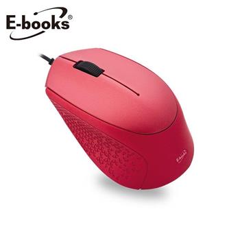 E-books M48 魅惑紅超靜音有線滑鼠【金石堂、博客來熱銷】