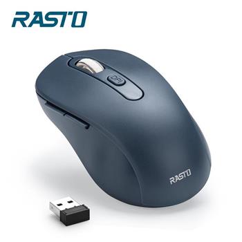RASTO RM13 六鍵式超靜音無線滑鼠-藍【金石堂、博客來熱銷】