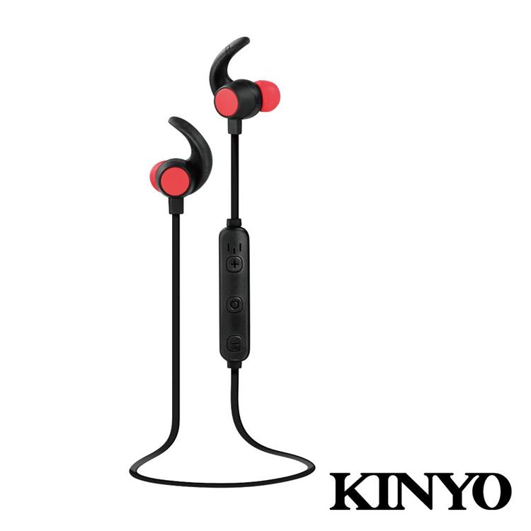 【KINYO】 BTE3655 藍牙立體聲耳機麥克風－黑
