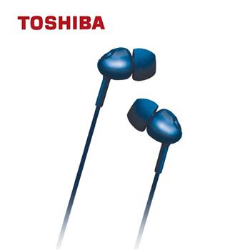TOSHIBA 大動圈低音強化耳機-藍【金石堂、博客來熱銷】