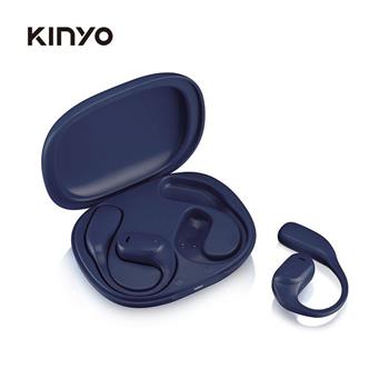 【KINYO】BTE-3993BU耳掛式藍牙耳機-藍