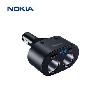 NOKIA 電壓顯示PD+QC一轉二車充