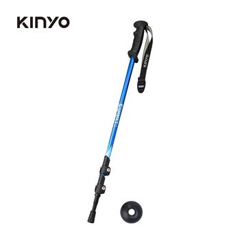KINYO-TP-6010BU 三節鋁合金伸縮登山杖(藍)