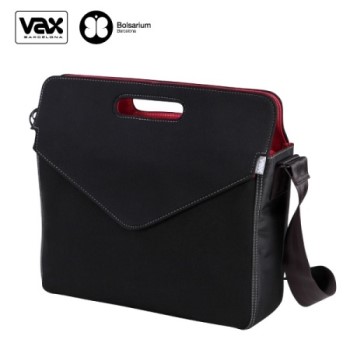 VAX 圖塞特訊息筆電公事包15.4吋－黑色+紅內裡【金石堂、博客來熱銷】
