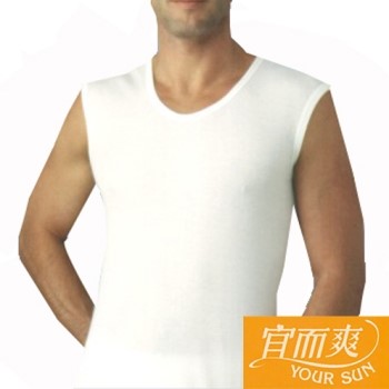 【宜而爽】3件組~舒適型男羅紋無袖背心（XL）【金石堂、博客來熱銷】
