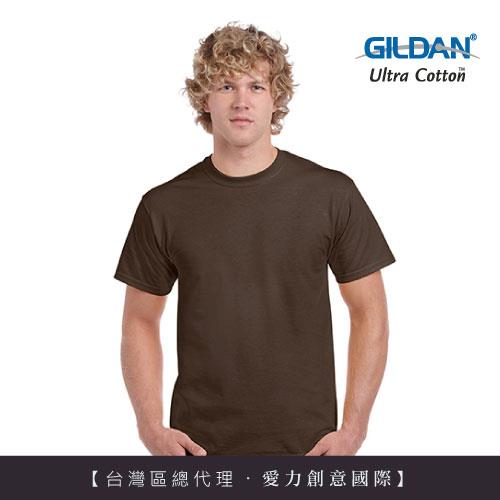 GILDAN 總代理100%美國棉~ 圓筒短袖素面TShirt~深咖啡