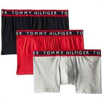 【Tommy Hilfiger】男魅力Logo腰帶混搭四角內著3件組【金石堂、博客來熱銷】