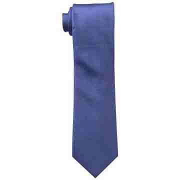 【Calvin Klein】男時尚Silver Spun鈷藍色真絲領帶