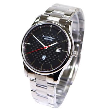 【Arseprince】碳纖科技時尚風潮中性錶－黑色