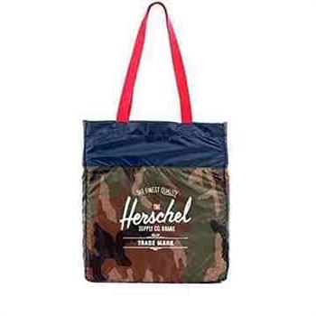 【Herschel】2016時尚綠迷彩色可壓縮手提包【金石堂、博客來熱銷】