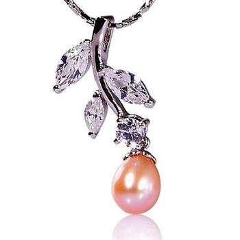 【小樂珠寶】萬用百搭款－－－頂級天然珍珠墬鍊【金石堂、博客來熱銷】