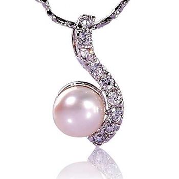 【小樂珠寶】輕鬆愉快款好評推薦款－－－頂級天然珍珠墬鍊【金石堂、博客來熱銷】