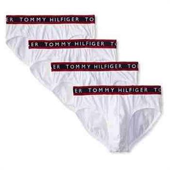 【Tommy Hilfiger】2016男時尚Logo對比白色三角內著4件組【金石堂、博客來熱銷】