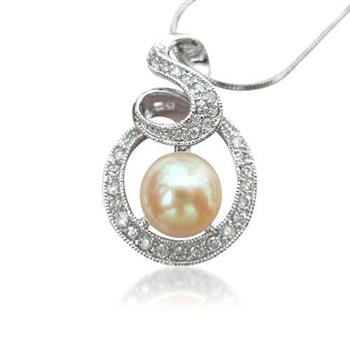 【小樂珠寶】鄰家女孩LOOK－－－頂級天然珍珠墬鍊【金石堂、博客來熱銷】