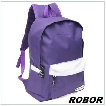 韓系型男 ROBOR簡約休閒風簡約後背包（紫色）【金石堂、博客來熱銷】
