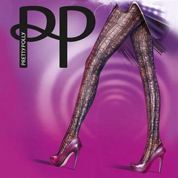 【摩達客】英國進口Pretty Polly抽象線紋印花彈性褲襪【金石堂、博客來熱銷】