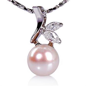 【小樂珠寶】珠寶帶來的快樂與幸福，設計出多樣化，跳脫傳統珠寶的束縛－－－頂級天然珍珠墬鍊項鍊【金石堂、博客來熱銷】