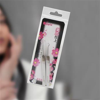 直＋彎粉刺夾－2組入