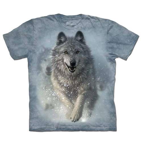 【摩達客】（預購） 美國進口The Mountain 雪狼開路 純棉環保短袖T恤