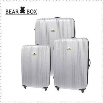 BEAR BOX經典直紋系列ABS輕硬殼行李箱三件組