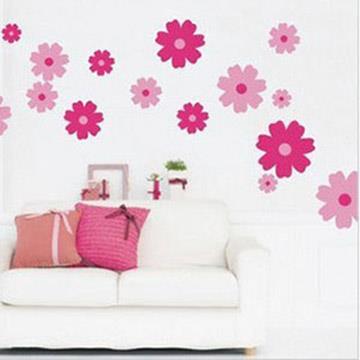 Christine創意組合DIY壁貼/牆貼/兒童教室佈置 粉色小花