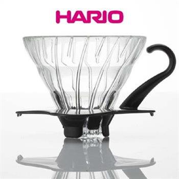 HARIO V60黑色01玻璃濾杯1~2杯 VDG－01B【金石堂、博客來熱銷】