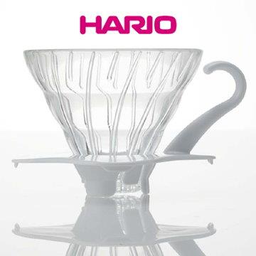 HARIO V60白色01玻璃濾杯1~2杯 VDG－01W