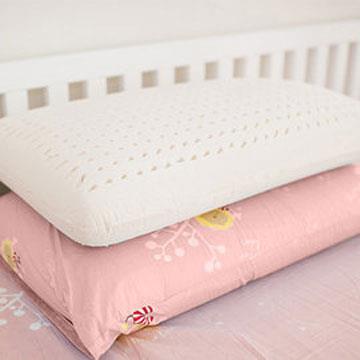 【奶油獅】正版授權－成人專用~馬來西亞進口100%純天然麵包造型乳膠枕－粉紅