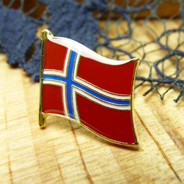 【國旗商品創意館】挪威Norway徽章4入組/胸章/別針