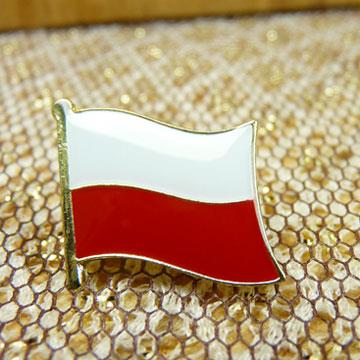 【國旗商品創意館】波蘭Poland徽章4入組/胸章/別針