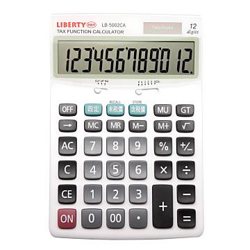 【LIBERTY】稅率高人－桌上型12位數計算機－簡約白