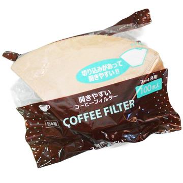 咖啡濾紙－茶色－2~4杯用－100枚入×6包