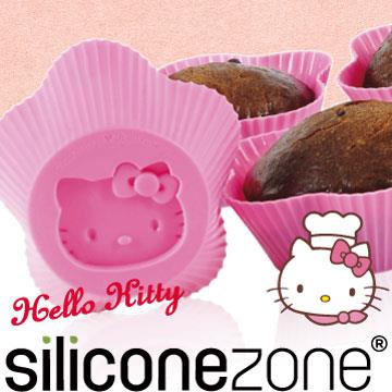 【Siliconezone】施理康Hello Kitty杯子蛋糕模－粉色