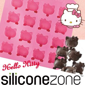 【Siliconezone】施理康Hello Kitty巧克力/冰模－粉色