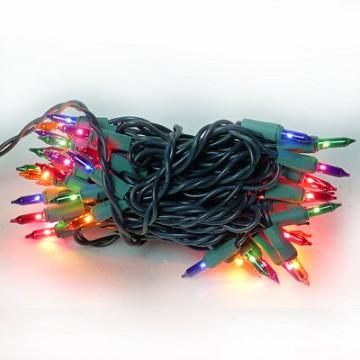 【摩達客】聖誕燈串－50燈彩色樹燈（鎢絲燈－浪漫四彩色）（可搭聖誕樹）YS－XTL050001