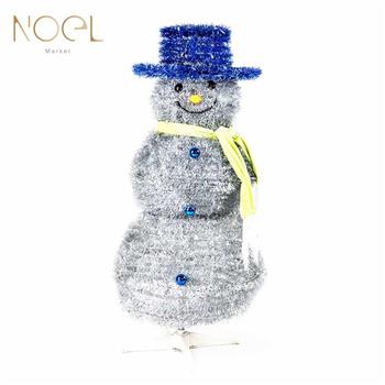 【NOEL諾也家飾】4尺 藍帽摺疊雪人（含LED燈）【金石堂、博客來熱銷】