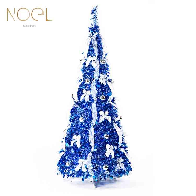 【NOEL諾也家飾】6尺摺疊聖誕樹－藍色