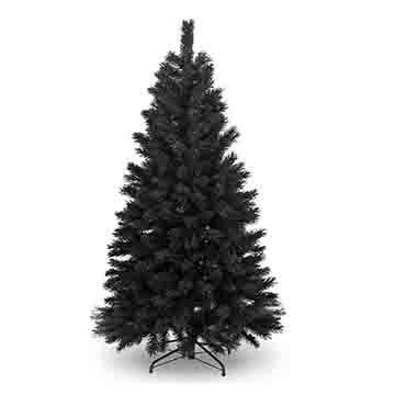 台製豪華型6尺/6呎（180cm）時尚豪華版黑色聖誕樹 裸樹（不含飾品不含燈）