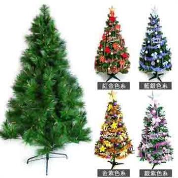 台灣製 6呎 / 6尺(180cm)特級綠松針葉聖誕樹 (＋飾品組)(不含燈)【金石堂、博客來熱銷】
