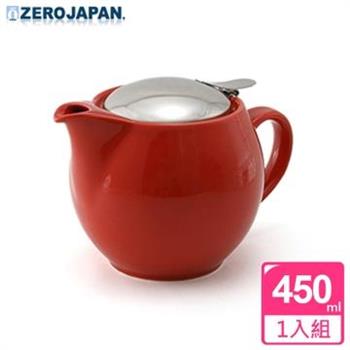 【ZERO JAPAN】典藏陶瓷不銹鋼蓋壺（蕃茄紅）450cc【金石堂、博客來熱銷】