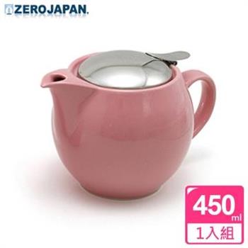 【ZERO JAPAN】典藏陶瓷不銹鋼蓋壺(玫瑰粉)450cc【金石堂、博客來熱銷】