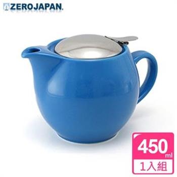 【ZERO JAPAN】典藏陶瓷不銹鋼蓋壺（土耳其藍）450cc【金石堂、博客來熱銷】