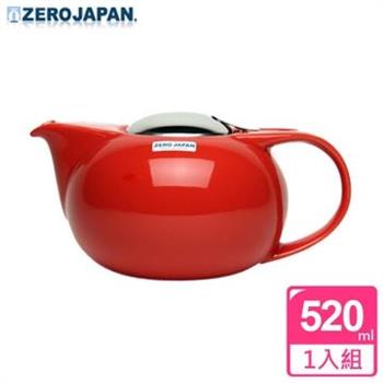 【ZERO JAPAN】嘟嘟陶瓷壺(蕃茄紅) 520cc【金石堂、博客來熱銷】