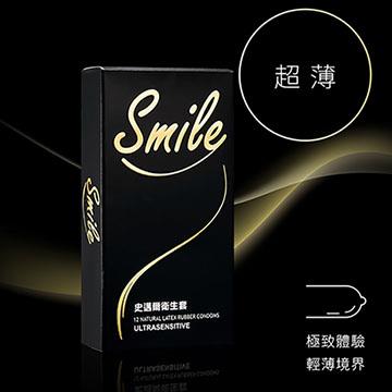SMILE史邁爾 衛生套保險套－超薄（12入）－－有效期限2024.5